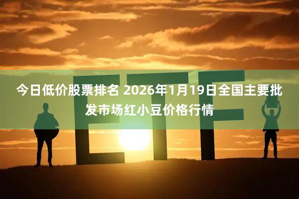 今日低价股票排名 2026年1月19日全国主要批发市场红小豆价格行情